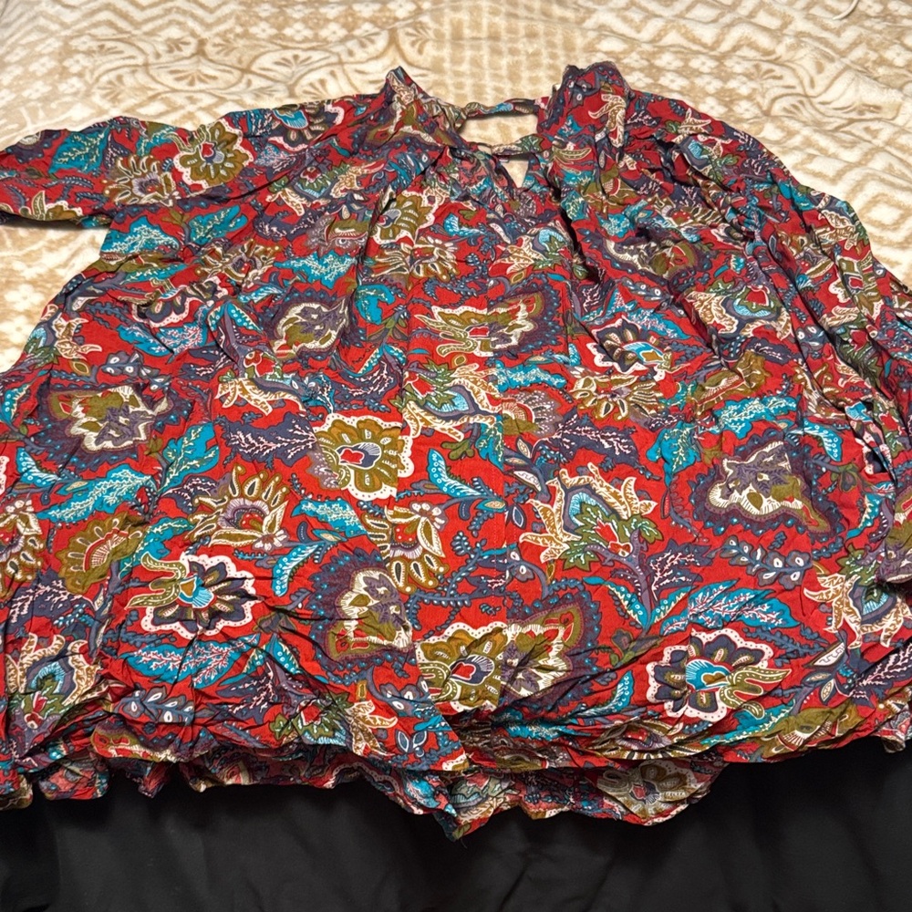 Umgee Multicolor Paisley Blouse